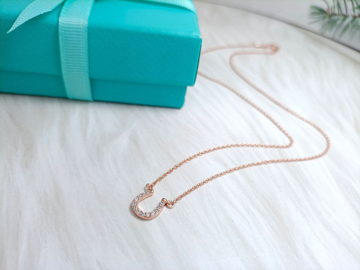 [Lumi Jewelry]U PEDANT DIAMOND NECKLACE