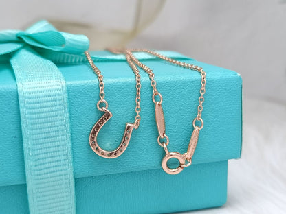 [Lumi Jewelry]U PEDANT DIAMOND NECKLACE