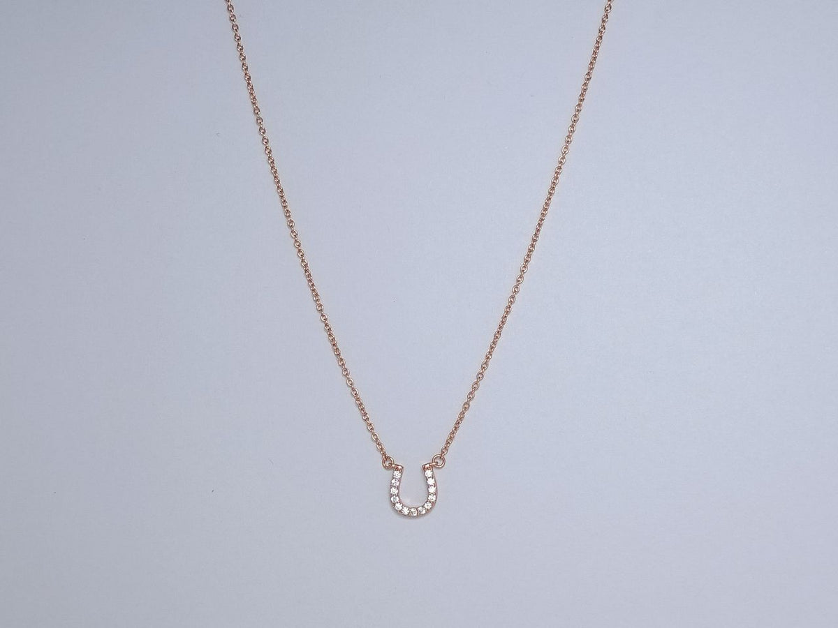 [Lumi Jewelry]U PEDANT DIAMOND NECKLACE