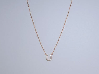 [Lumi Jewelry]U PEDANT DIAMOND NECKLACE