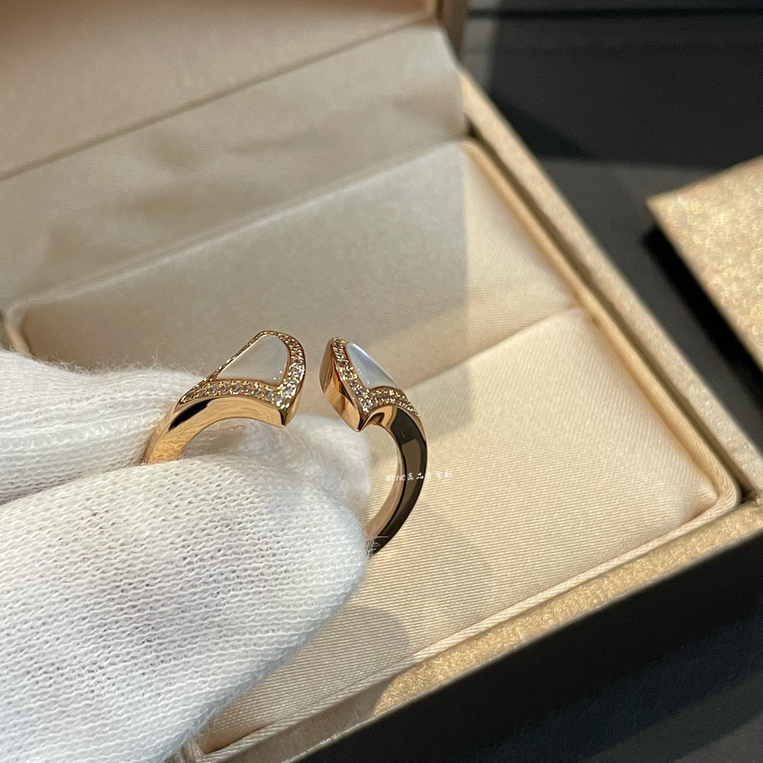 [Lumi Jewels]DREAM MOP DIAMOND OPEN RING