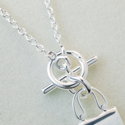 [Lumi Jewels]POP H PEDANT SILVER NECKLACE