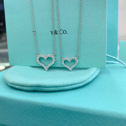 [Lumi Jewelry]HEART-SHAPED DIAMOND NECKLACE