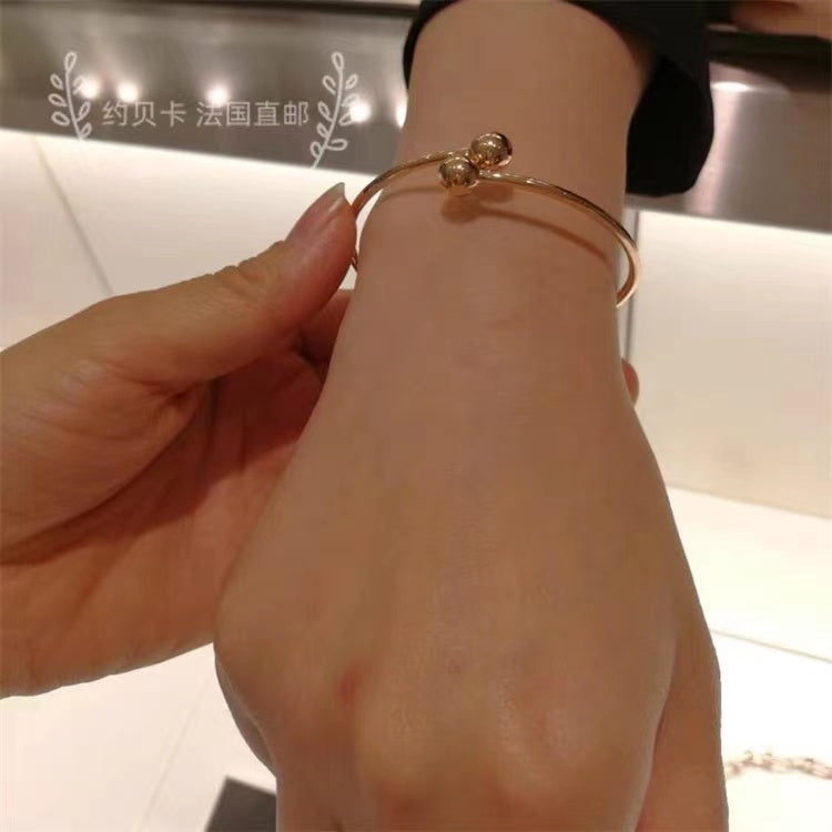 [Lumi Jewelry]CITY HARDWEAR BALL BYPASS BRACELET