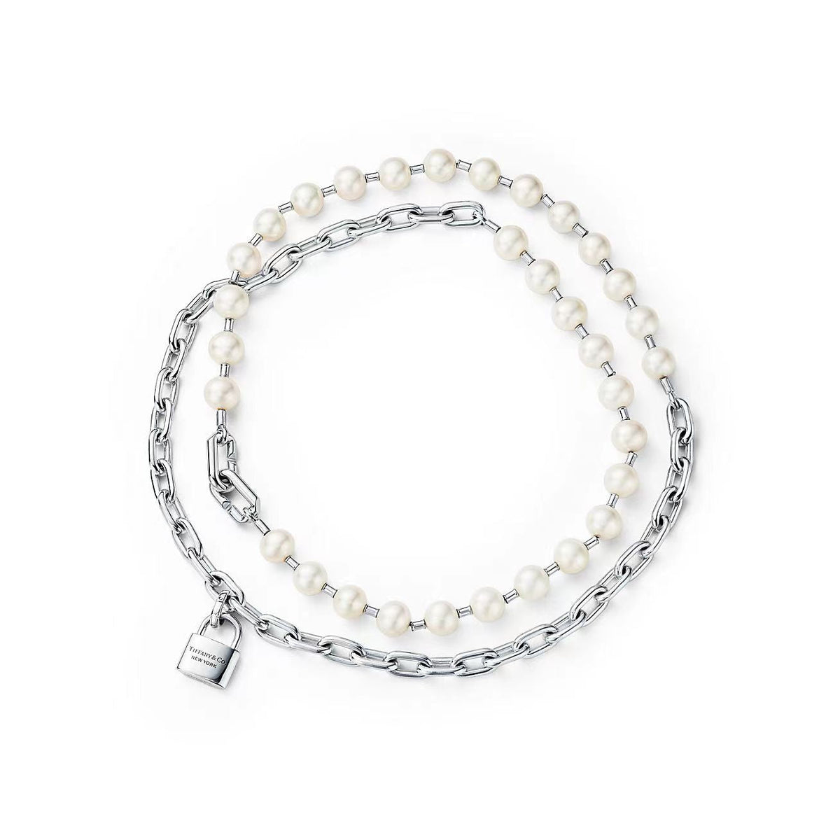 [Lumi Jewelry]HARDWEAR PEARL WRAP NECKLACE