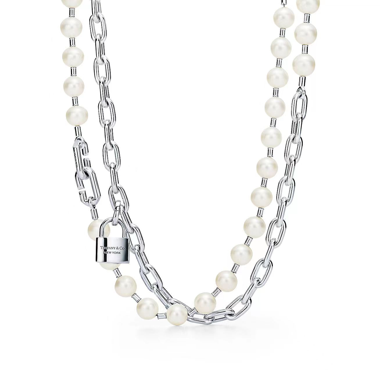 [Lumi Jewelry]HARDWEAR PEARL WRAP NECKLACE