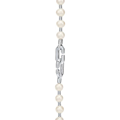 [Lumi Jewelry]HARDWEAR PEARL WRAP NECKLACE