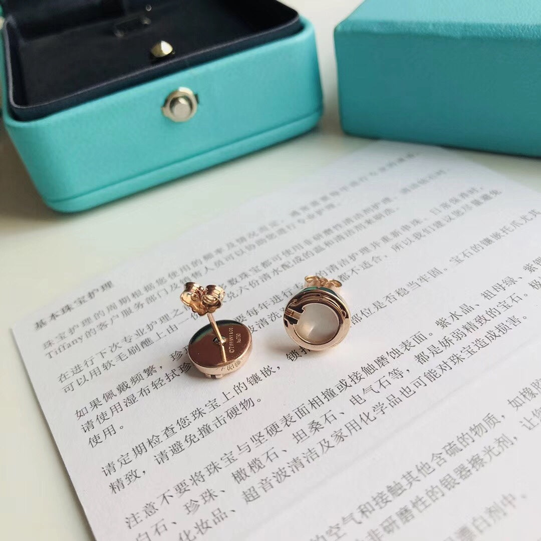 [Lumi Jewelry]PEARL CIRCLE EARRINGS MOTHER
