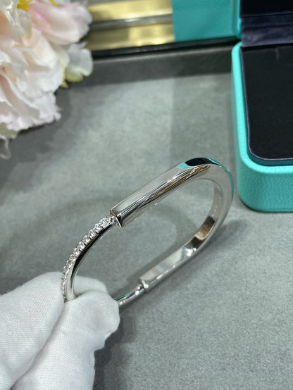 [Lumi Jewelry]LOCK BRACELET DIAMOND