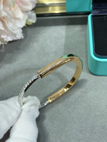 [Lumi Jewelry]LOCK BRACELET DIAMOND