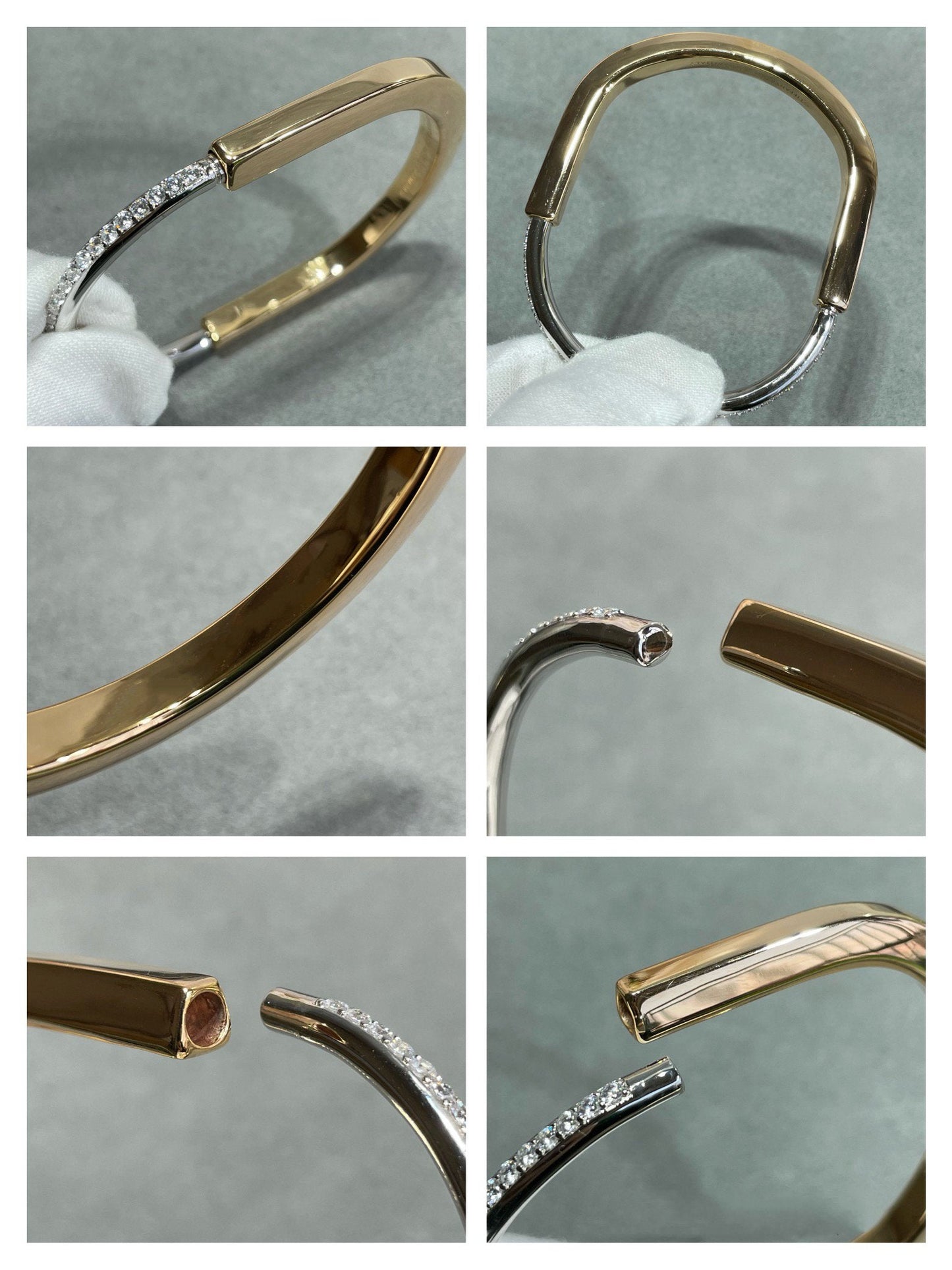 [Lumi Jewelry]LOCK BRACELET DIAMOND