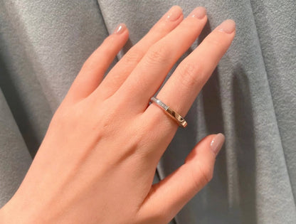 [Lumi Jewelry]LOCK DIAMOND RING