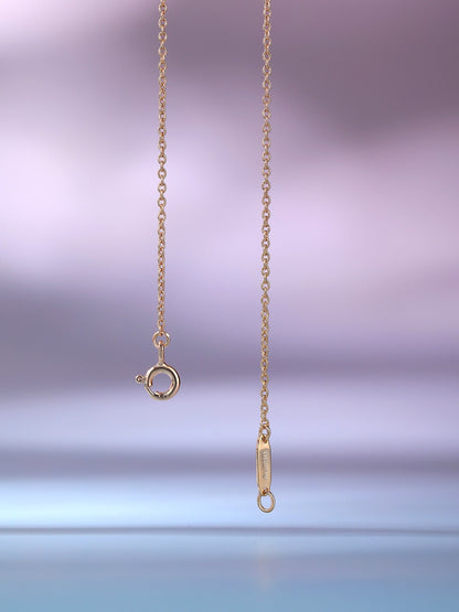 [Lumi Jewelry]BIG SMILE PEDANT PINK DIAMOND NECKLACE