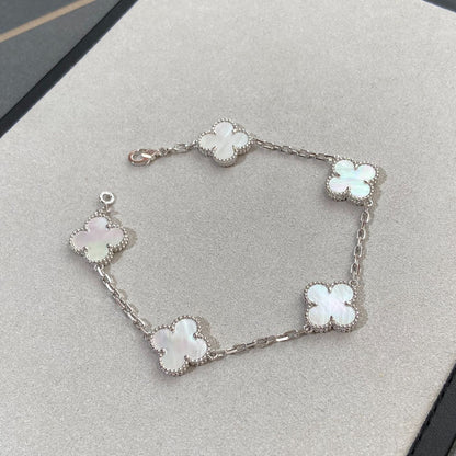 [Lumi Jewels]CLOVER SILVER MOP 5 MOTIF BRACELET
