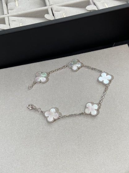[Lumi Jewels]CLOVER SILVER MOP 5 MOTIF BRACELET
