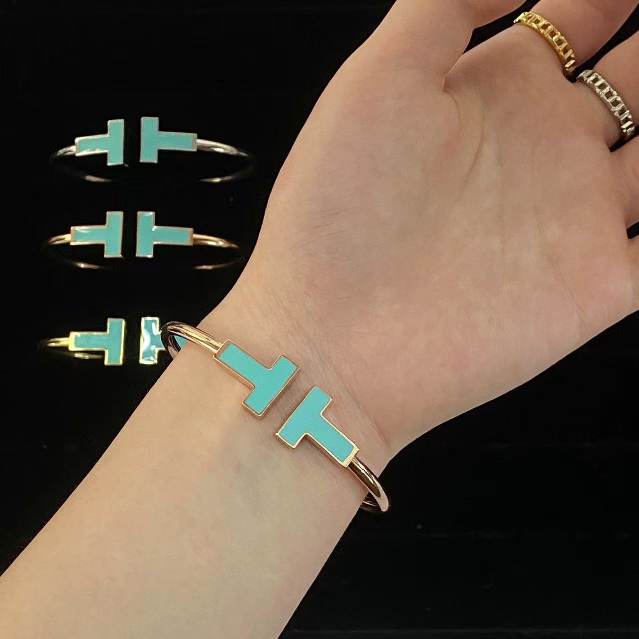 [Lumi Jewelry]T WIDE TURQUOISE OPEN BRACELET