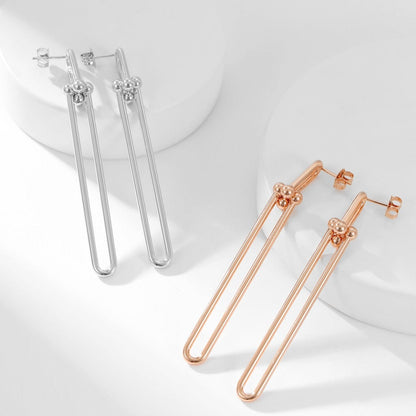 [Lumi Jewelry]HARDWEAR LONG DROP EARRINGS