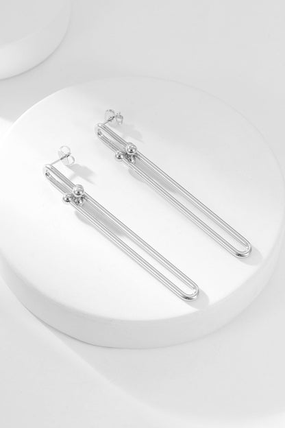 [Lumi Jewelry]HARDWEAR LONG DROP EARRINGS