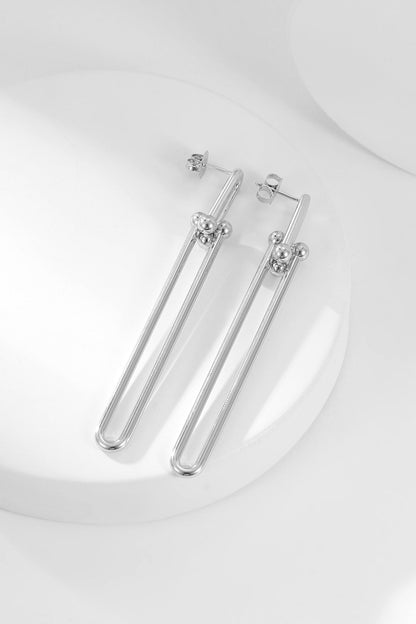 [Lumi Jewelry]HARDWEAR LONG DROP EARRINGS
