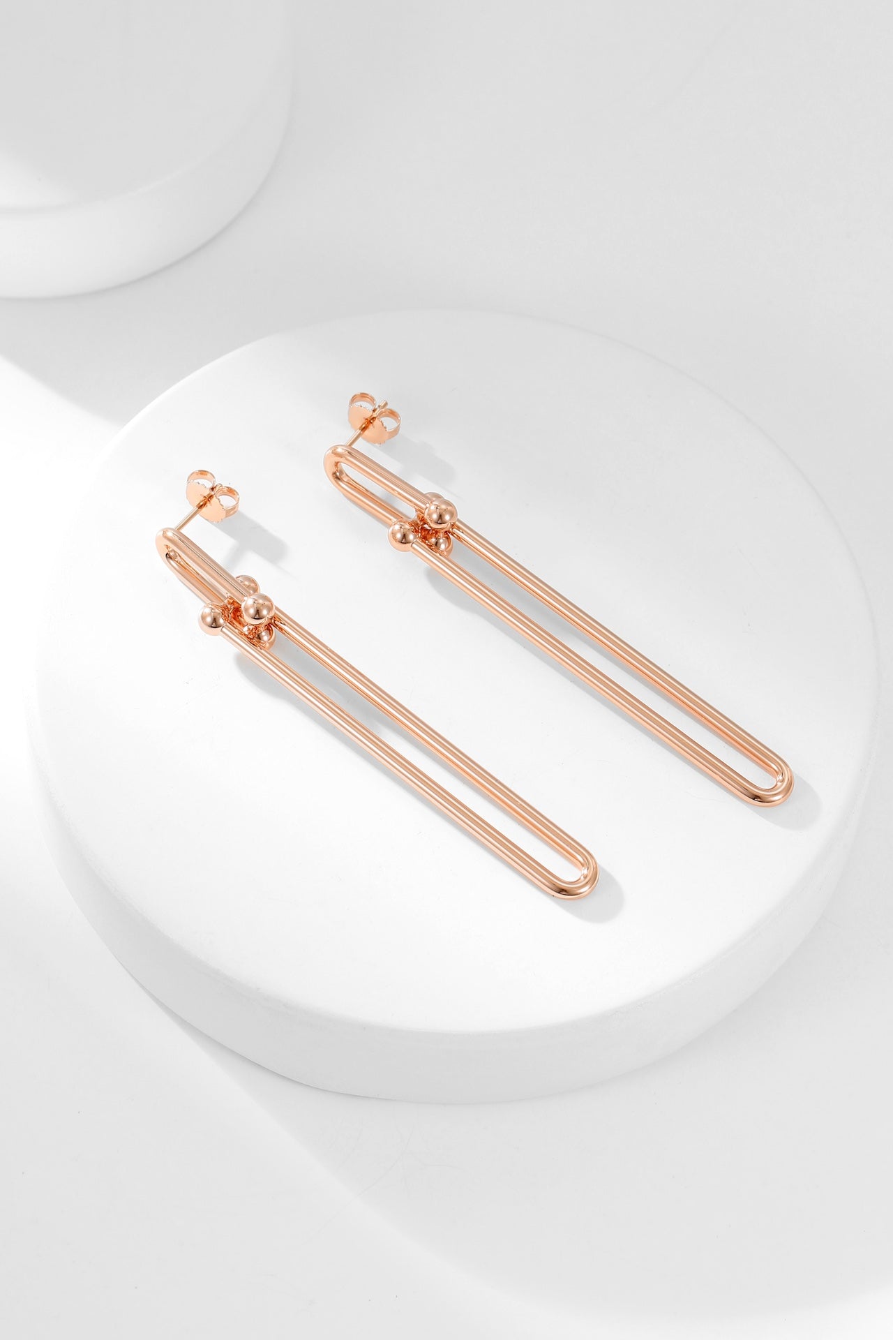 [Lumi Jewelry]HARDWEAR LONG DROP EARRINGS