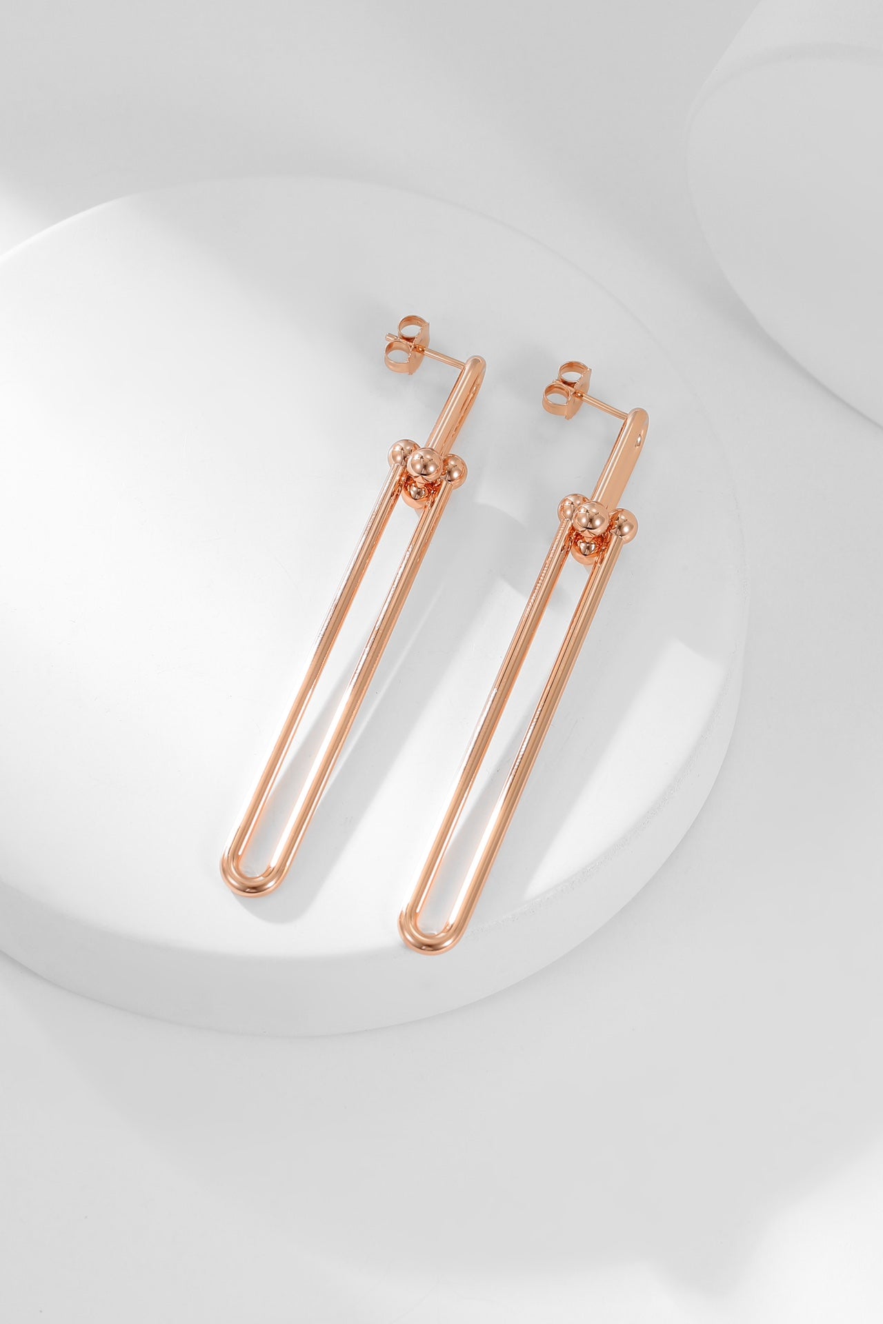 [Lumi Jewelry]HARDWEAR LONG DROP EARRINGS