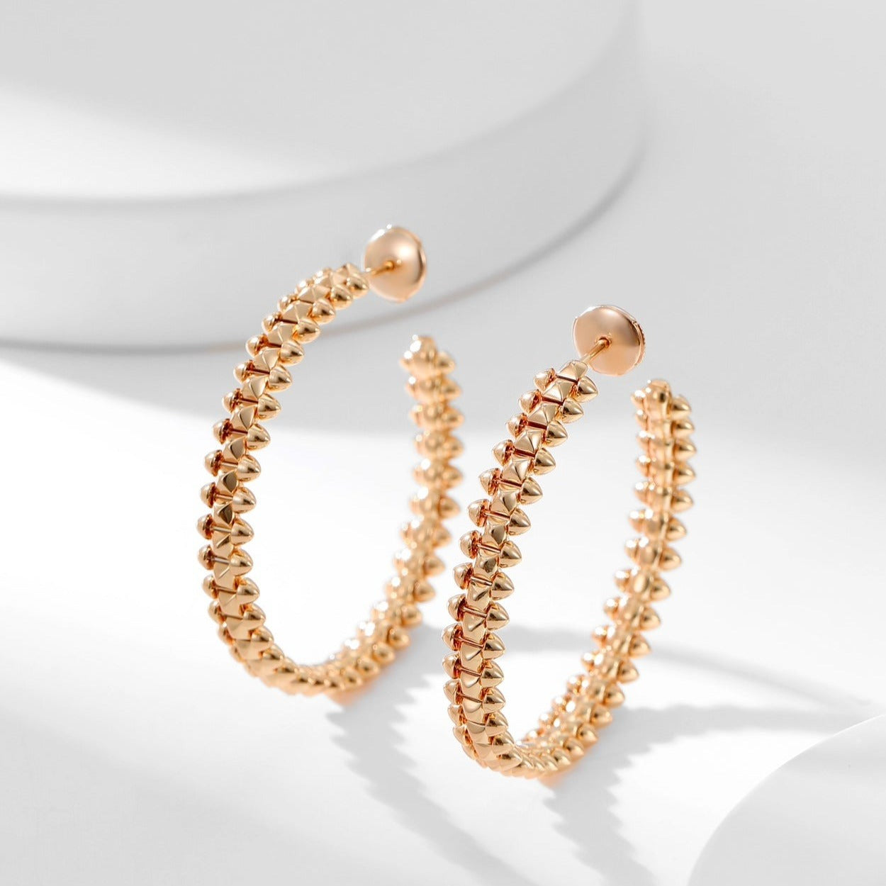 [Lumi Jewelry]CLASH HOOP LARGE EARRINGS