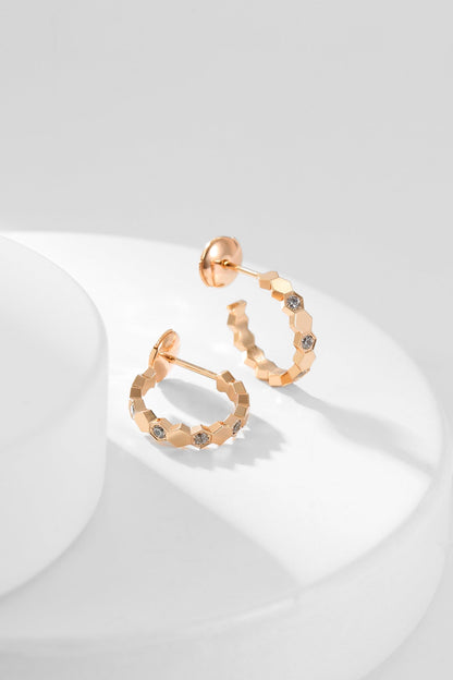 [Lumi Jewels]BEE LOVE DIAMOND HOOP EARRINGS