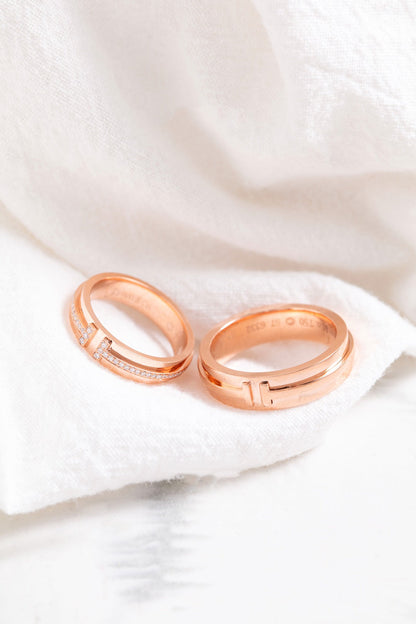 [Lumi Jewelry]T PINK GOLD RING