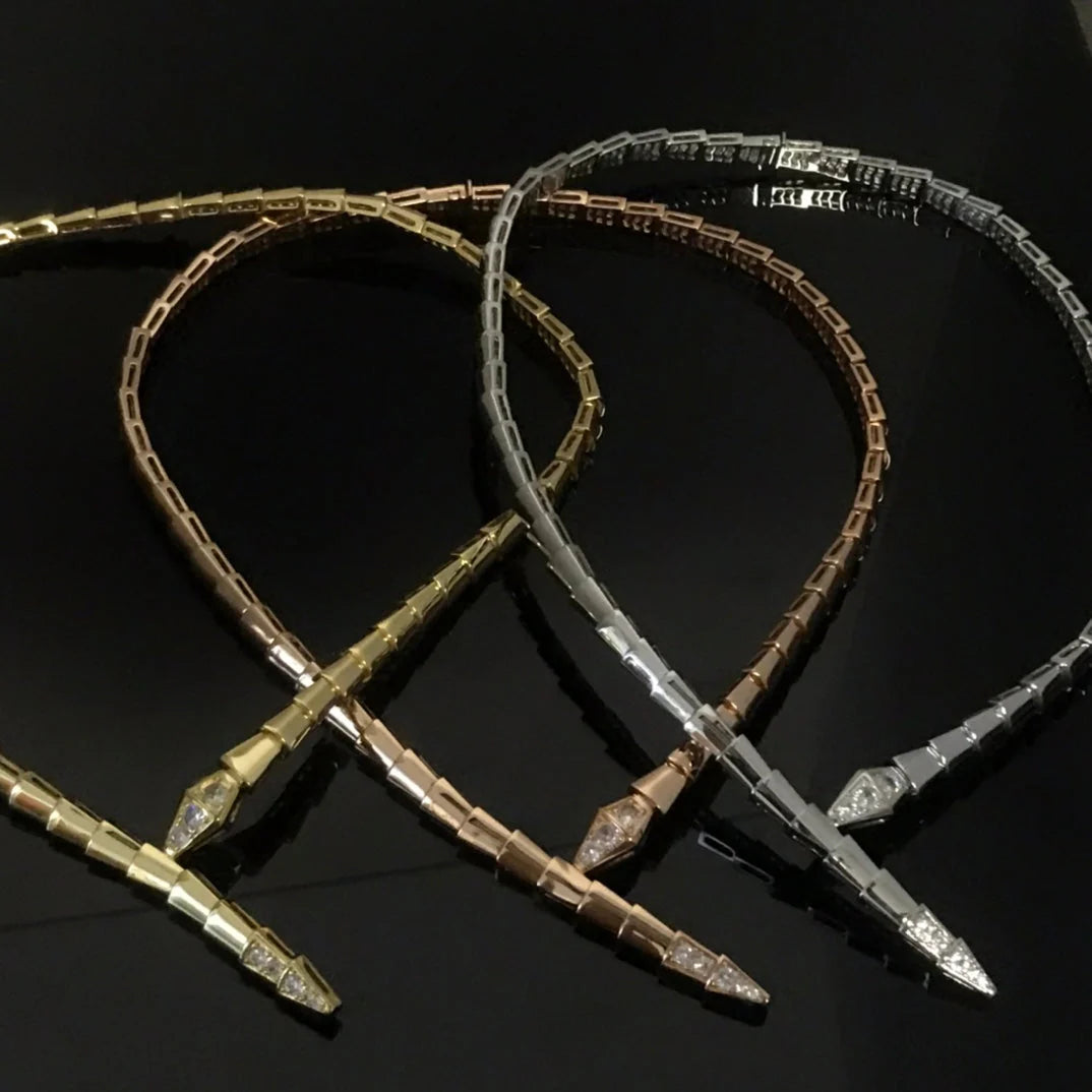 [Lumi Jewels]SERPENTI NECKLACE set with diamonds