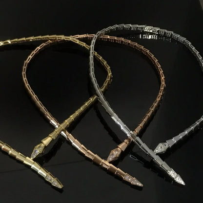 [Lumi Jewels]SERPENTI NECKLACE set with diamonds