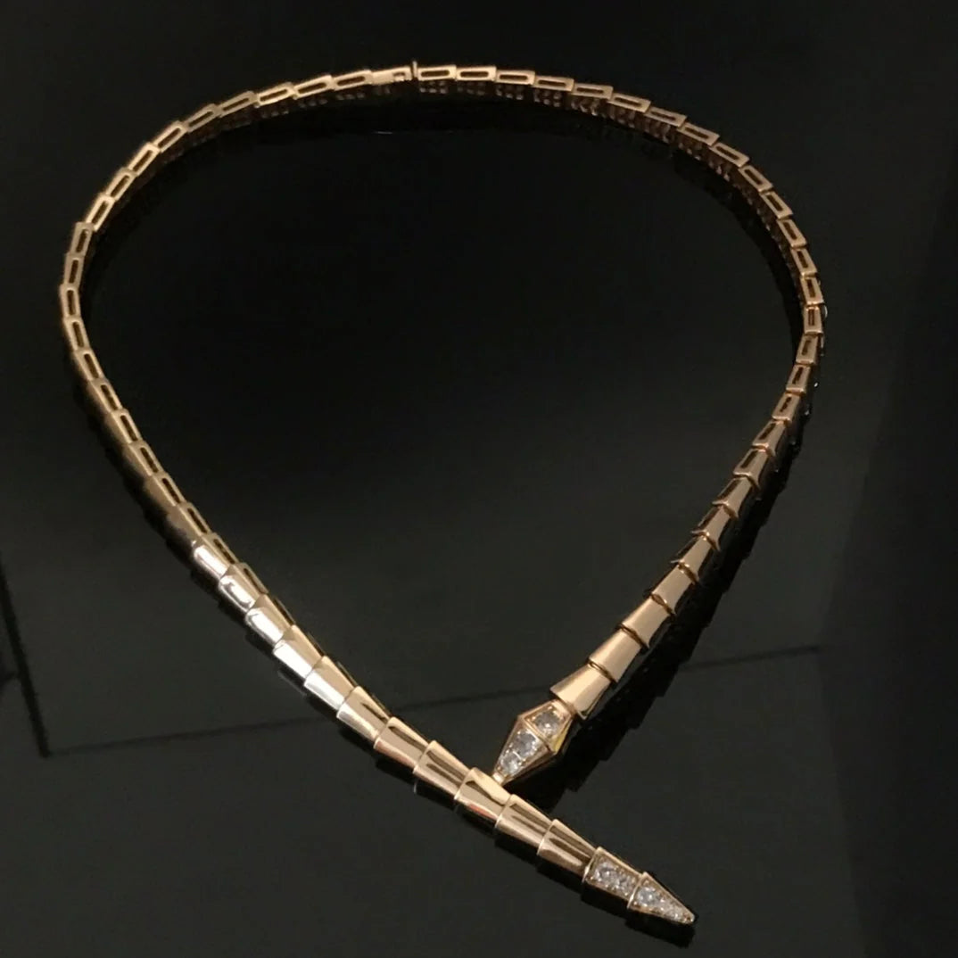 [Lumi Jewels]SERPENTI NECKLACE set with diamonds