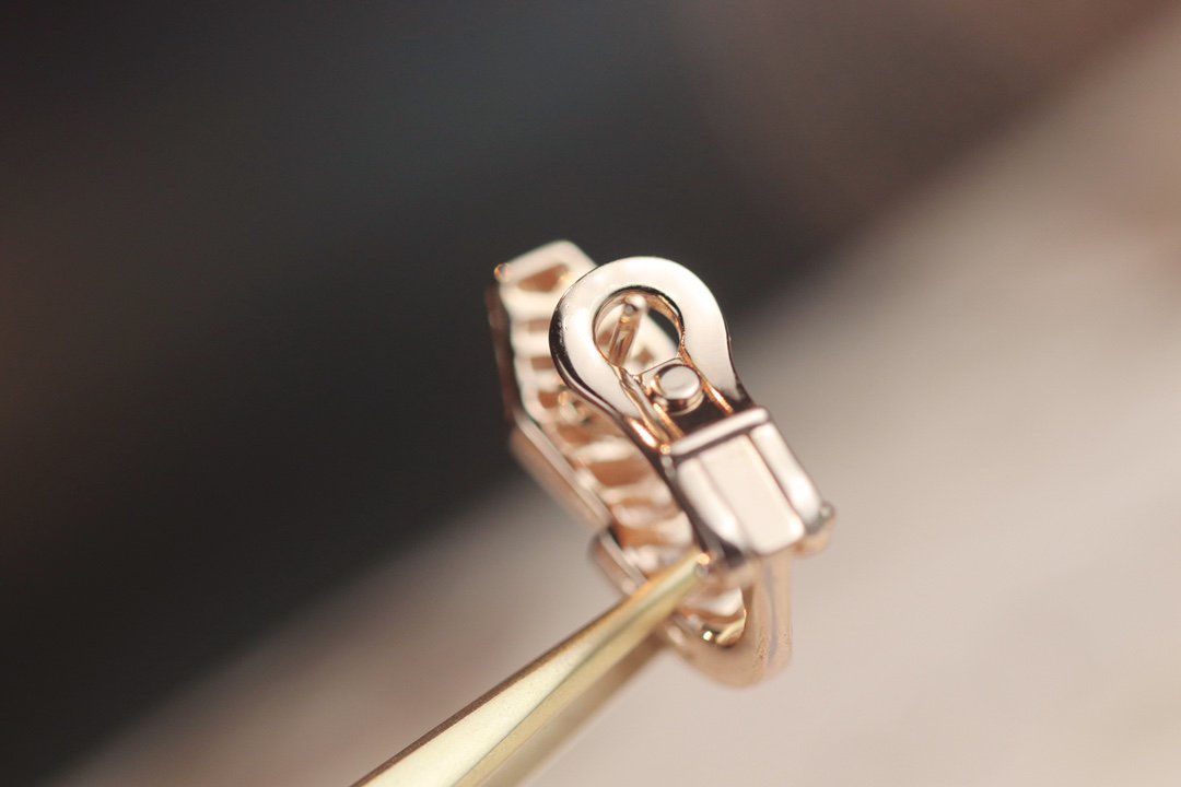 [Lumi Jewels]SERPENT PINK GOLD DIAMOND EARRINGS