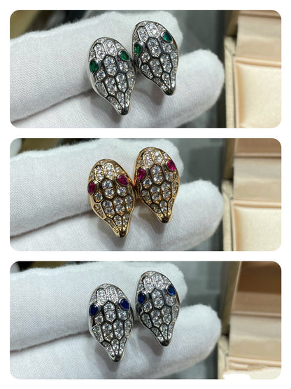 [Lumi Jewels]SERPENT DIAMOND STUD EARRINGS