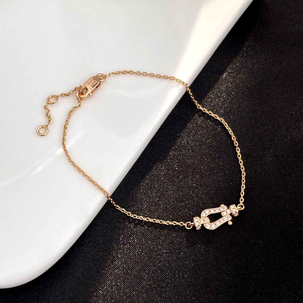 [Lumi Jewels]FORCE 10 FULL DIAMOND BUCKLE CHAIN LINK MINI MODEL