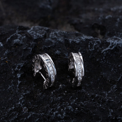 [Lumi Jewels]ZERO 1 MINI SILVER DIAMOND EARRINGS