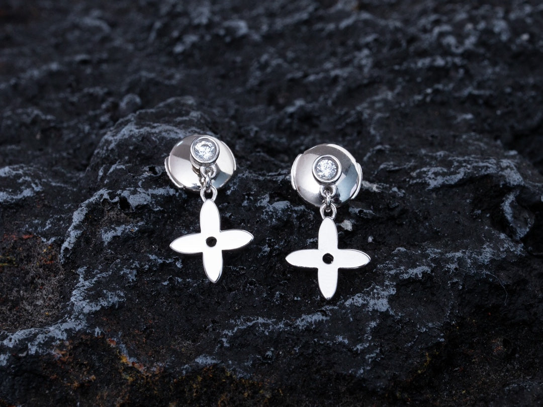 [Lumi Jewels]VIDYLLE SILVER DIAMOND MINI DROP EARRINGS