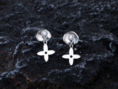[Lumi Jewels]VIDYLLE SILVER DIAMOND MINI DROP EARRINGS