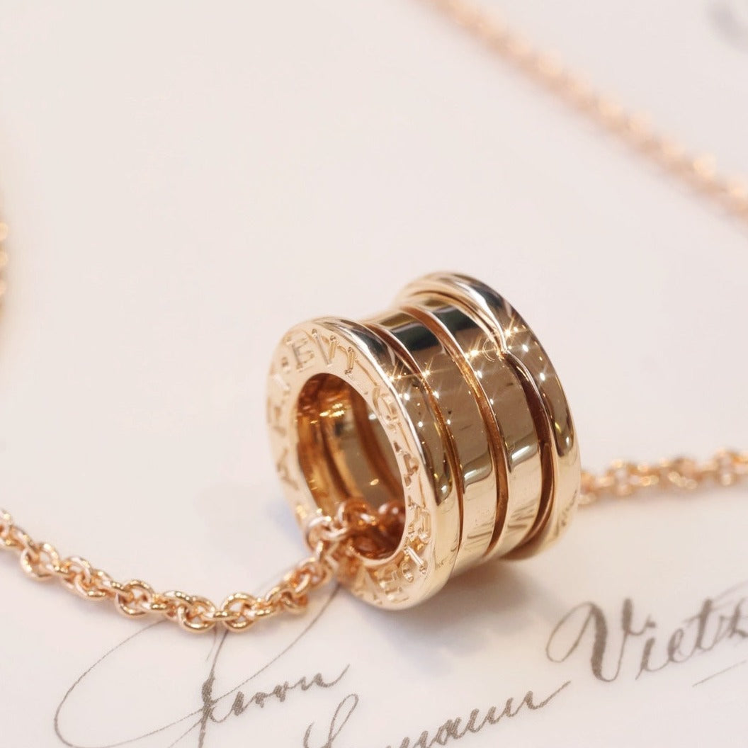 [Lumi Jewels]ZERO 1 PINK GOLD NECKLACE