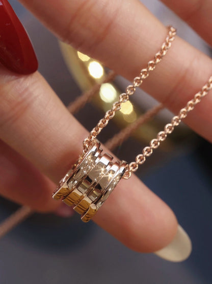 [Lumi Jewels]ZERO 1 PINK GOLD NECKLACE