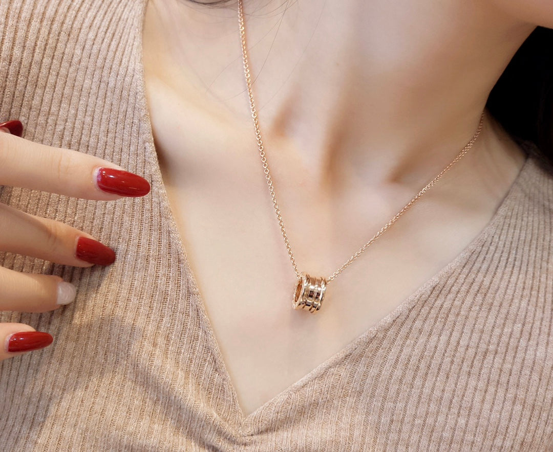 [Lumi Jewels]ZERO 1 PINK GOLD NECKLACE