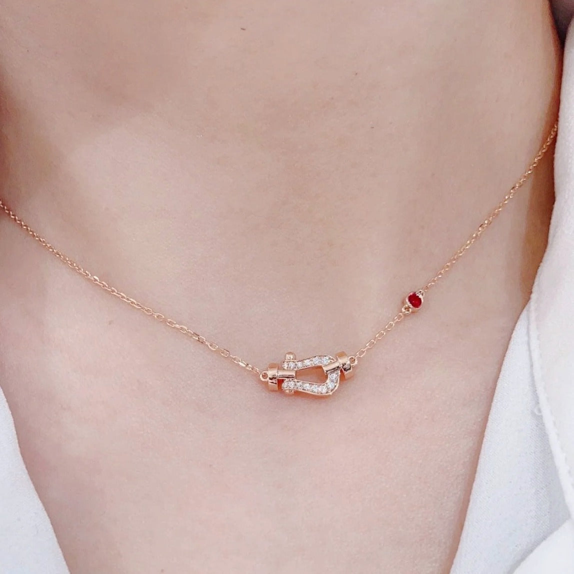 [Lumi Jewels]FORCE 10 DIAMOND PINK GOLD NECKLACE