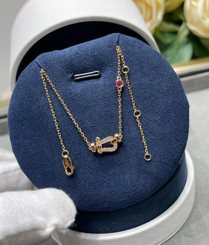 [Lumi Jewels]FORCE 10 DIAMOND PINK GOLD NECKLACE