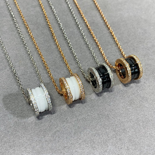 [Lumi Jewels]ZERO 1 DIAMOND CERAMIC NECKLACE