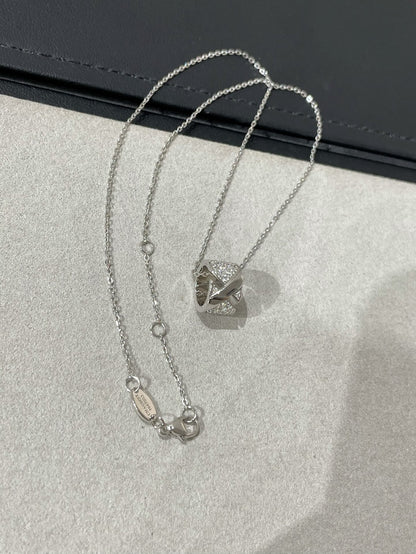 [Lumi Jewels]LIENS EVIDENCE DIAMOND PAVED NECKLACE