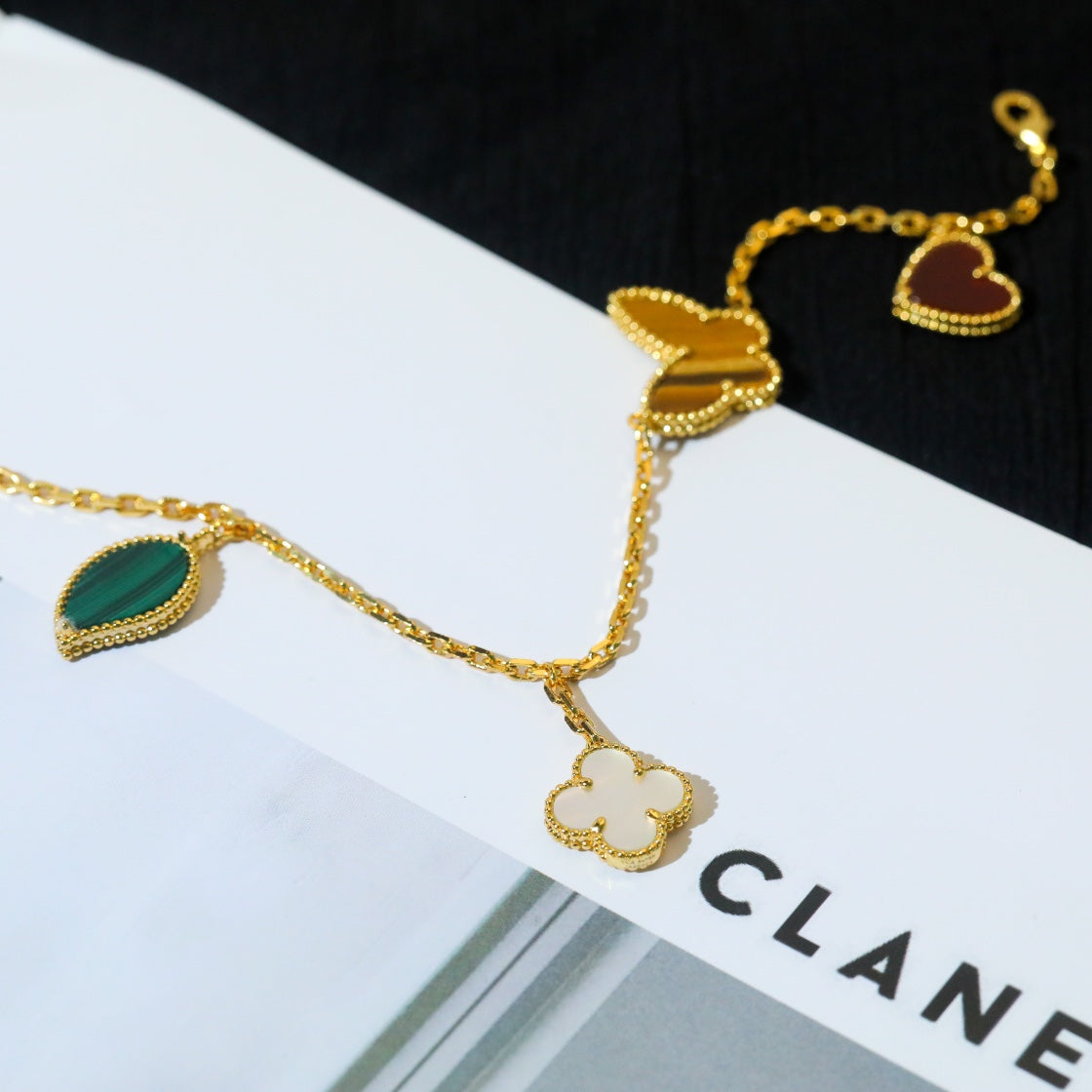 [Lumi Jewels]LUCKY SPRING 5 MOTIF GOLD BRACELET