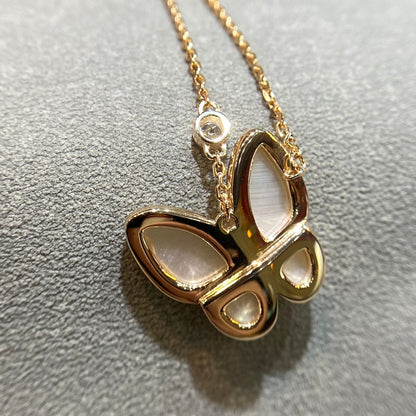 [Lumi Jewels]BUTTERFLY MOP DIAMOND NECKLACE