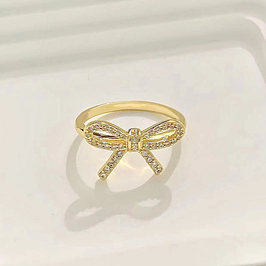 [Lumi Jewelry]TWIST BOW RING