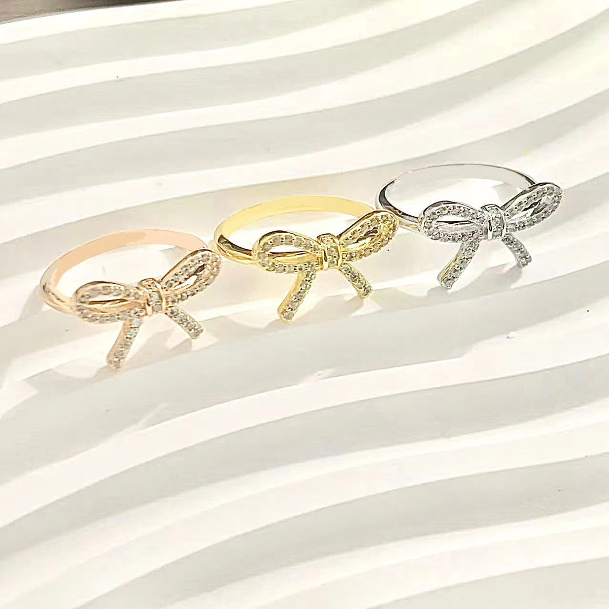 [Lumi Jewelry]TWIST BOW RING