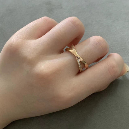 [Lumi Jewelry]ATLAS X DIAMOND RING