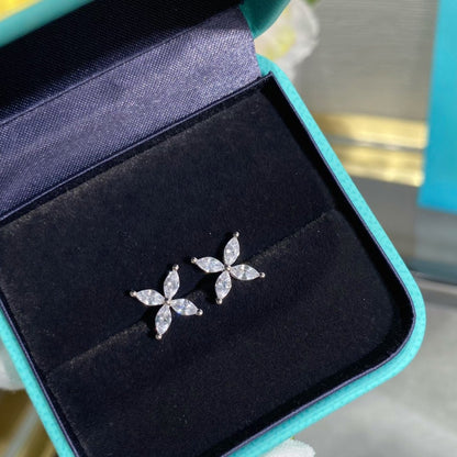 [Lumi Jewelry]VICTORIA SILVER DIAMOND STUD MINI EARRINGS